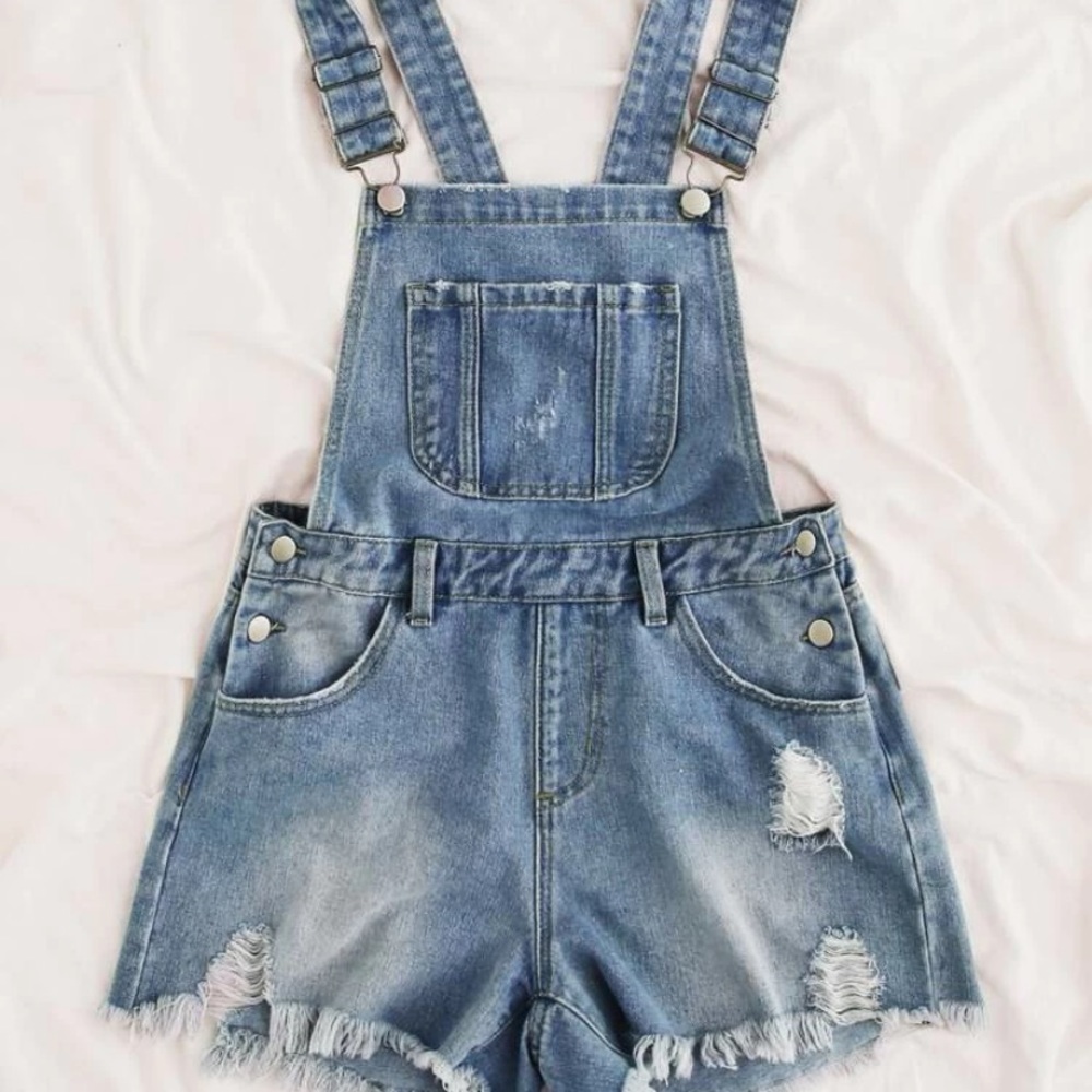 Short overall denim